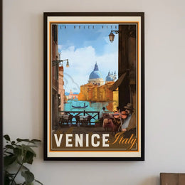 Venice Romantic Nostalgia Vintage Travel Art Poster PosterGoat