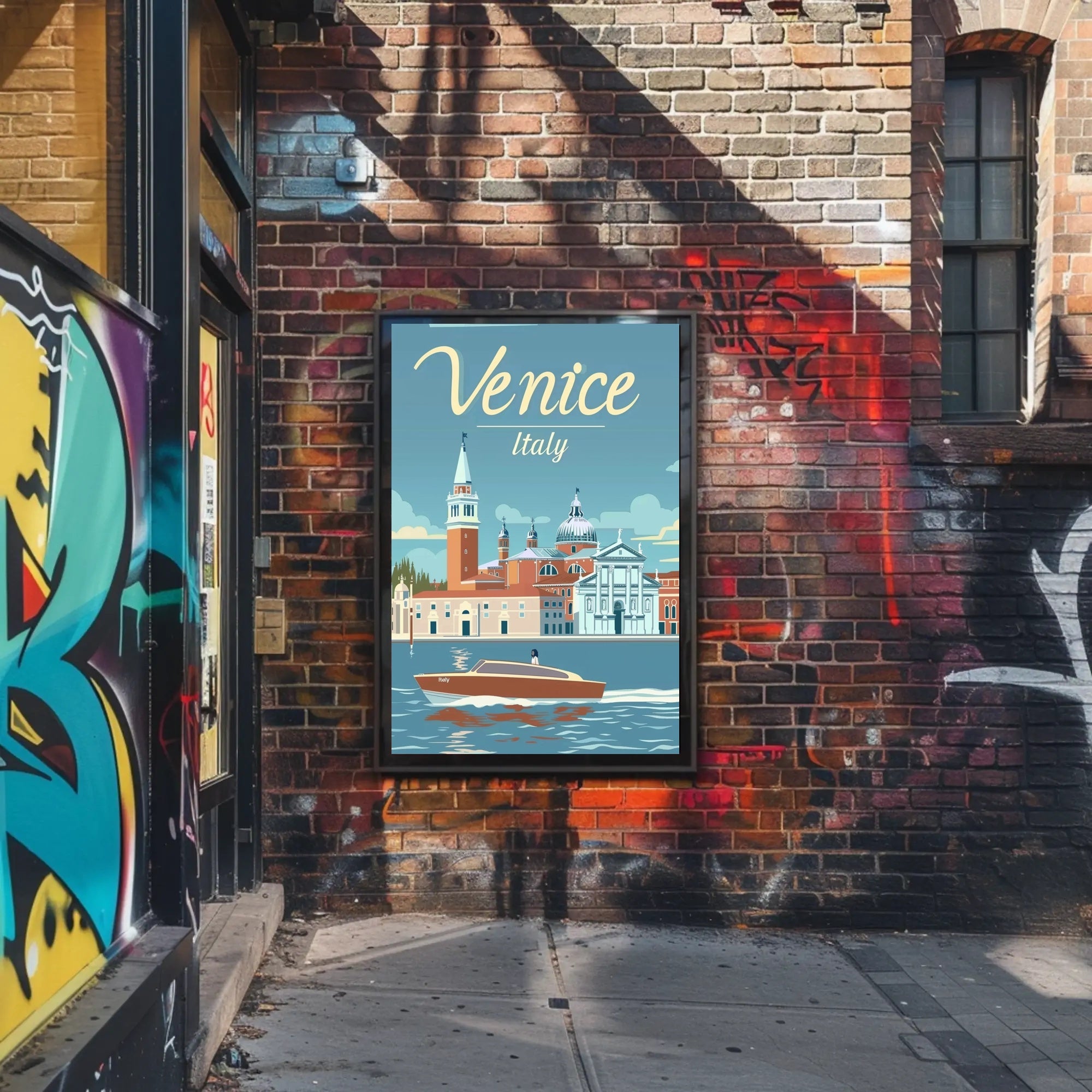 Venice Vintage Travel Poster: Nostalgic Italian Cityscape PosterGoat
