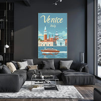 Venice Vintage Travel Poster: Nostalgic Italian Cityscape PosterGoat