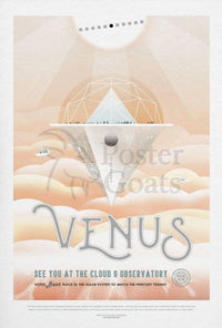 Venus Transit Cloud 9 Observatory Futuristic Sci-Fi Poster PosterGoat