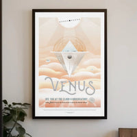 Venus Transit Cloud 9 Observatory Futuristic Sci-Fi Poster PosterGoat
