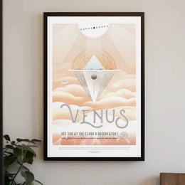 Venus Transit Cloud 9 Observatory Futuristic Sci-Fi Poster PosterGoat