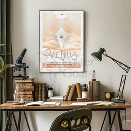 Venus Transit Cloud 9 Observatory Futuristic Sci-Fi Poster PosterGoat