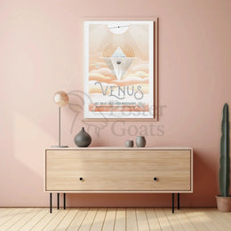 Venus Transit Cloud 9 Observatory Futuristic Sci-Fi Poster PosterGoat