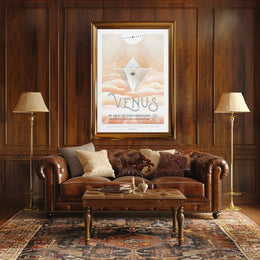 Venus Transit Cloud 9 Observatory Futuristic Sci-Fi Poster PosterGoat
