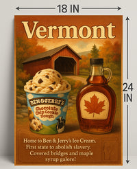 Vermont A Taste of Tradition Poster PosterGoat