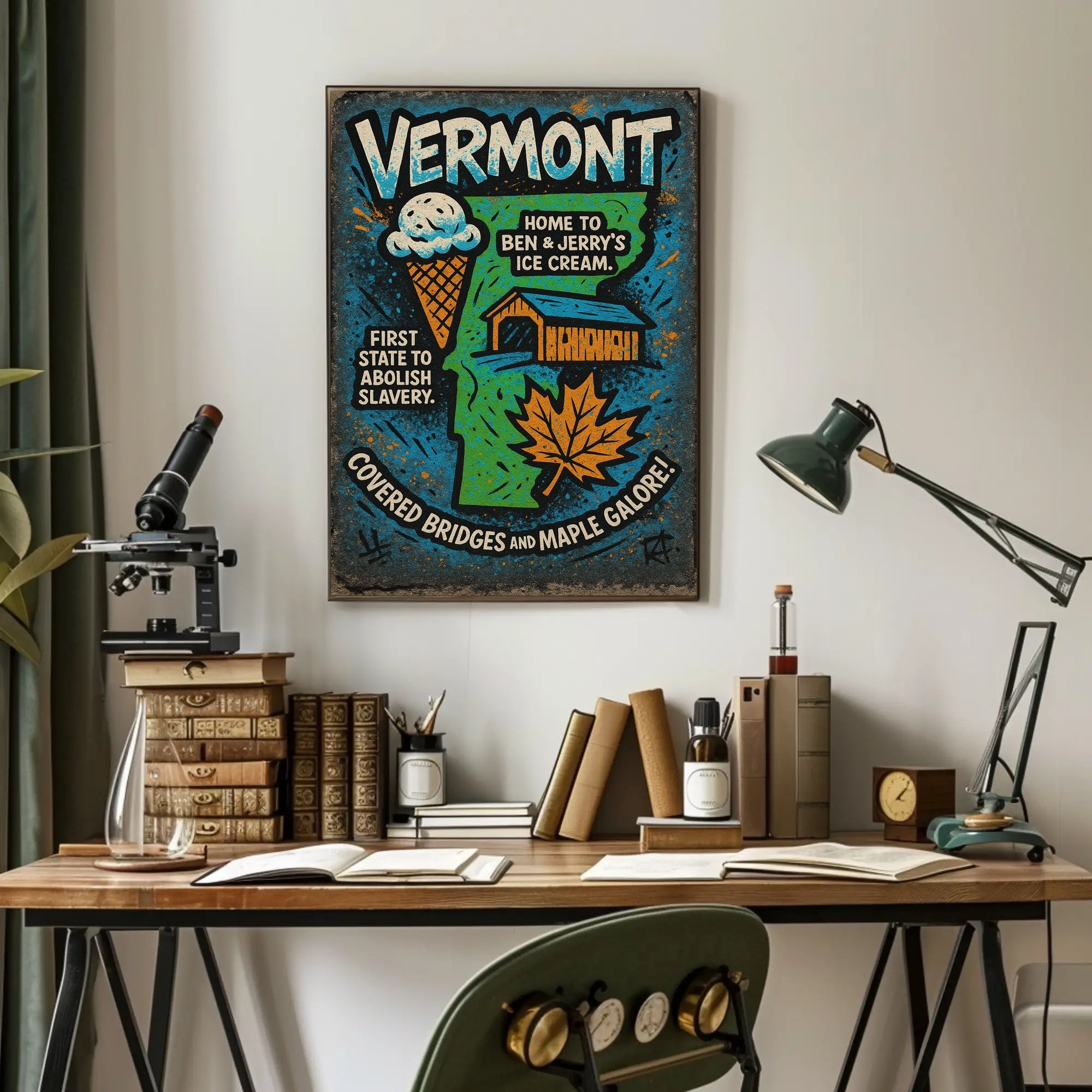Vermont Highlights Poster PosterGoat