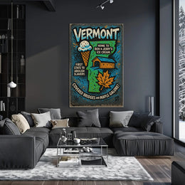 Vermont Highlights Poster PosterGoat