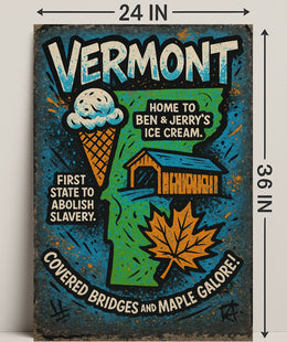Vermont Highlights Poster PosterGoat