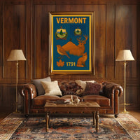 Vermont Vintage Nature Poster - Cultural or Heritage Poster PosterGoat