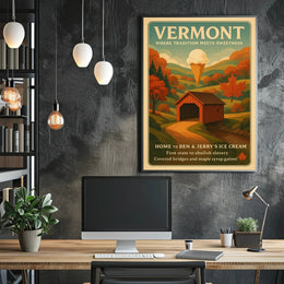Vermont Where Tradition Meets Sweetness Poster PosterGoat
