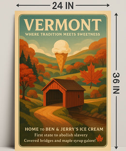 Vermont Where Tradition Meets Sweetness Poster PosterGoat