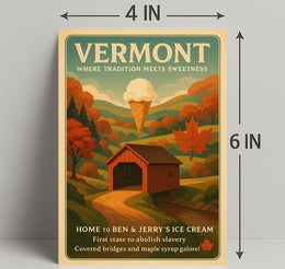 Vermont Where Tradition Meets Sweetness Poster PosterGoat