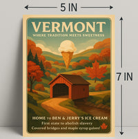 Vermont Where Tradition Meets Sweetness Poster PosterGoat
