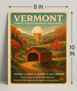 Vermont Where Tradition Meets Sweetness Poster PosterGoat