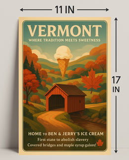 Vermont Where Tradition Meets Sweetness Poster PosterGoat