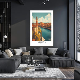 Verona Vintage Travel Poster PosterGoat