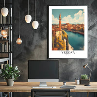 Verona Vintage Travel Poster PosterGoat