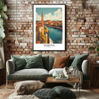 Verona Vintage Travel Poster PosterGoat