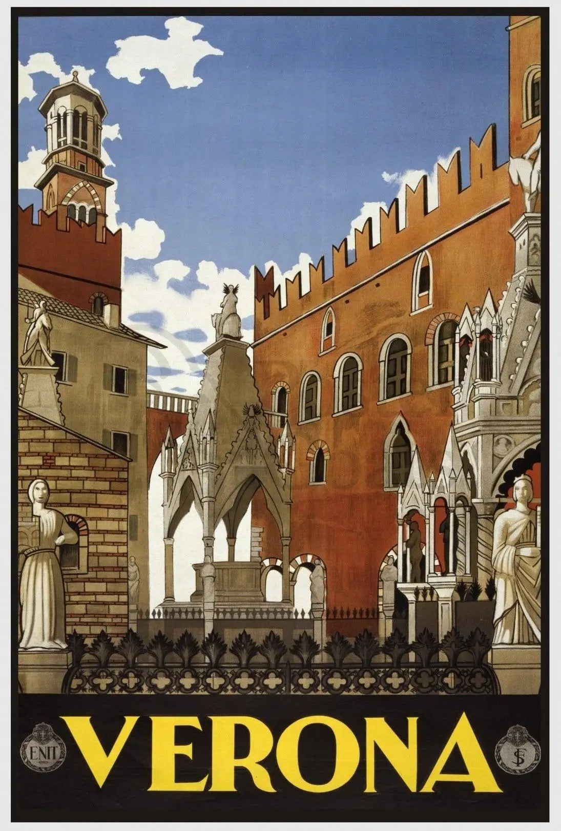 Verona's Timeless Beauty: Vintage Travel Poster PosterGoat