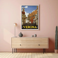 Verona's Timeless Beauty: Vintage Travel Poster PosterGoat