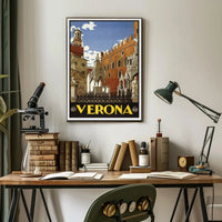 Verona's Timeless Beauty: Vintage Travel Poster PosterGoat