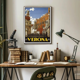 Verona's Timeless Beauty: Vintage Travel Poster PosterGoat