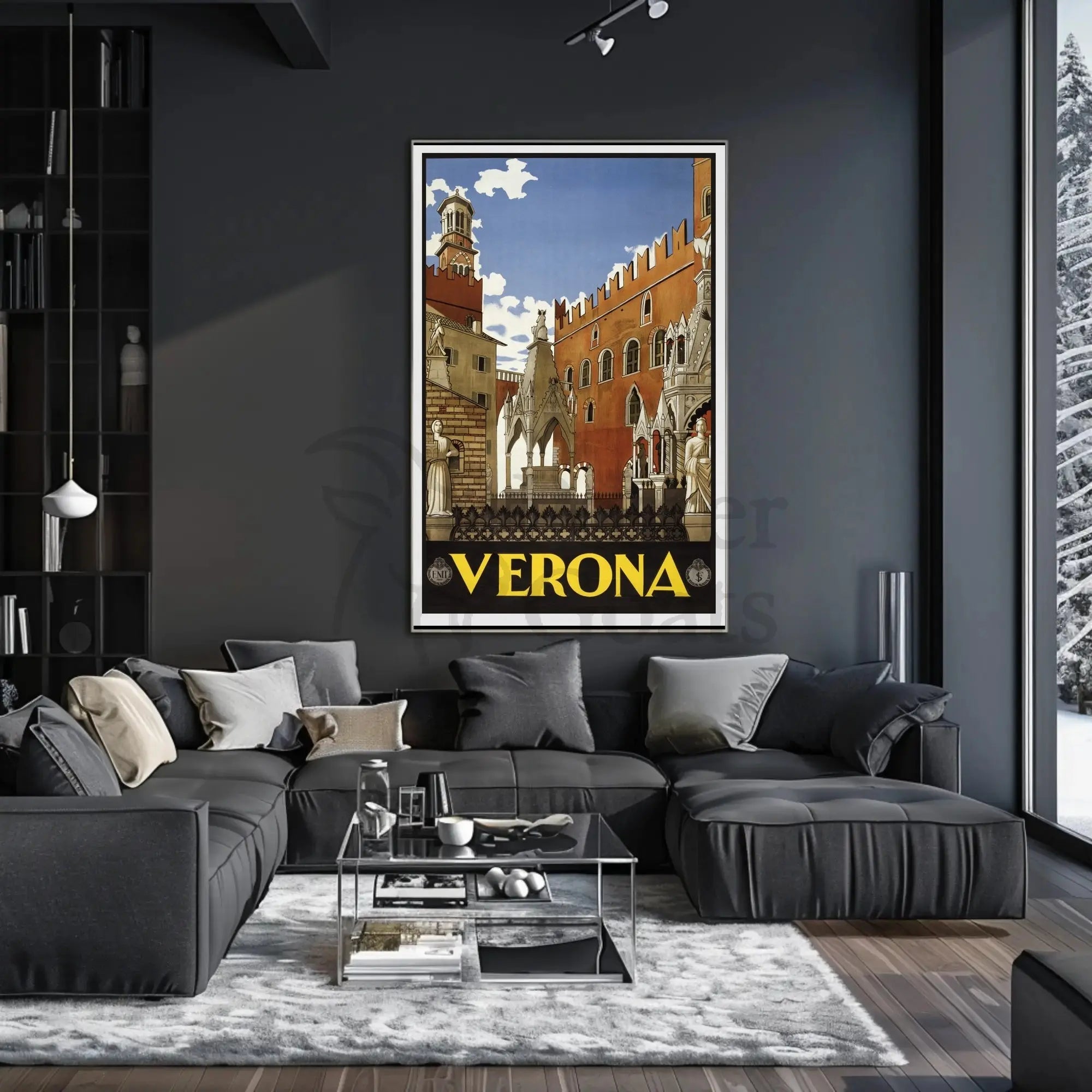 Verona's Timeless Beauty: Vintage Travel Poster PosterGoat