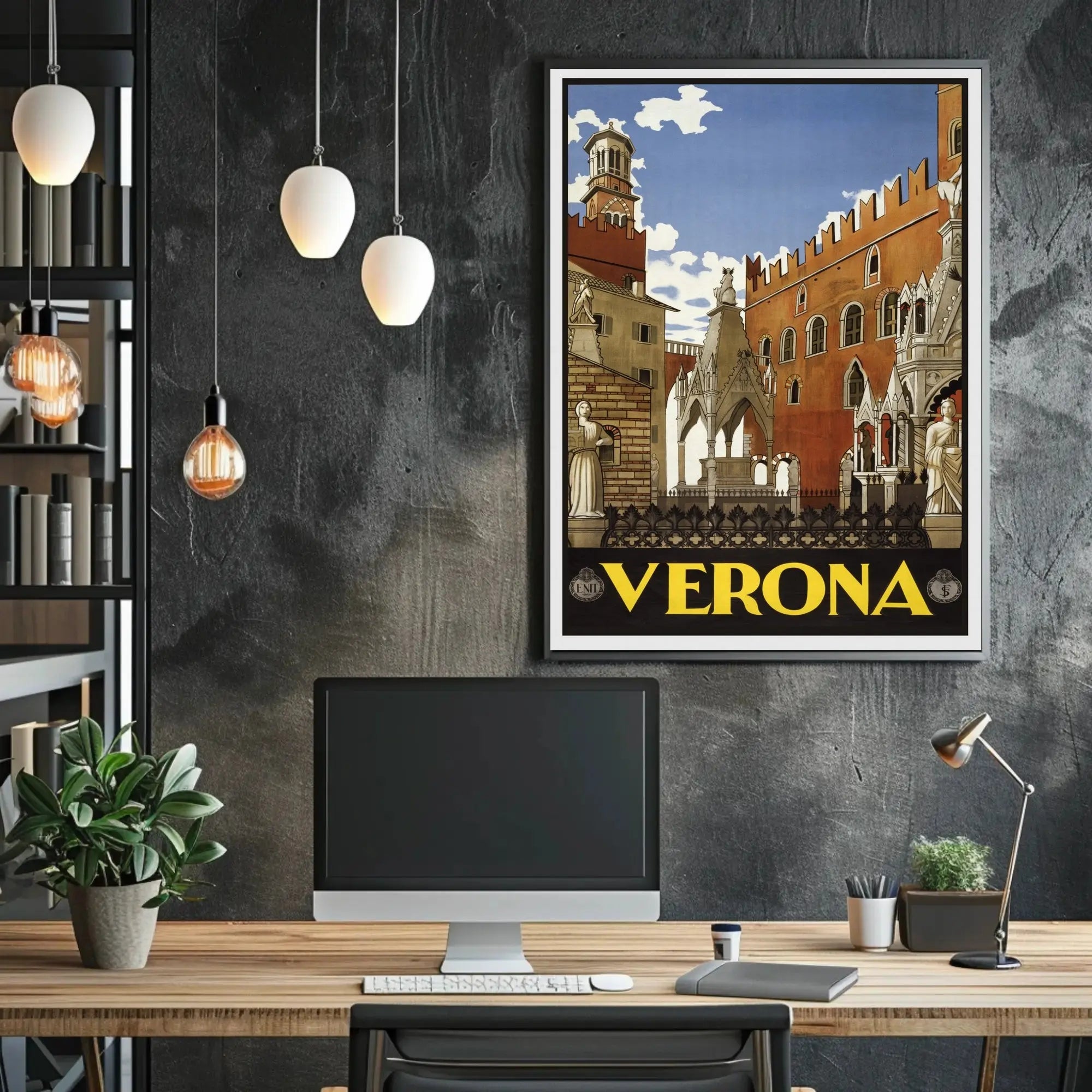 Verona's Timeless Beauty: Vintage Travel Poster PosterGoat