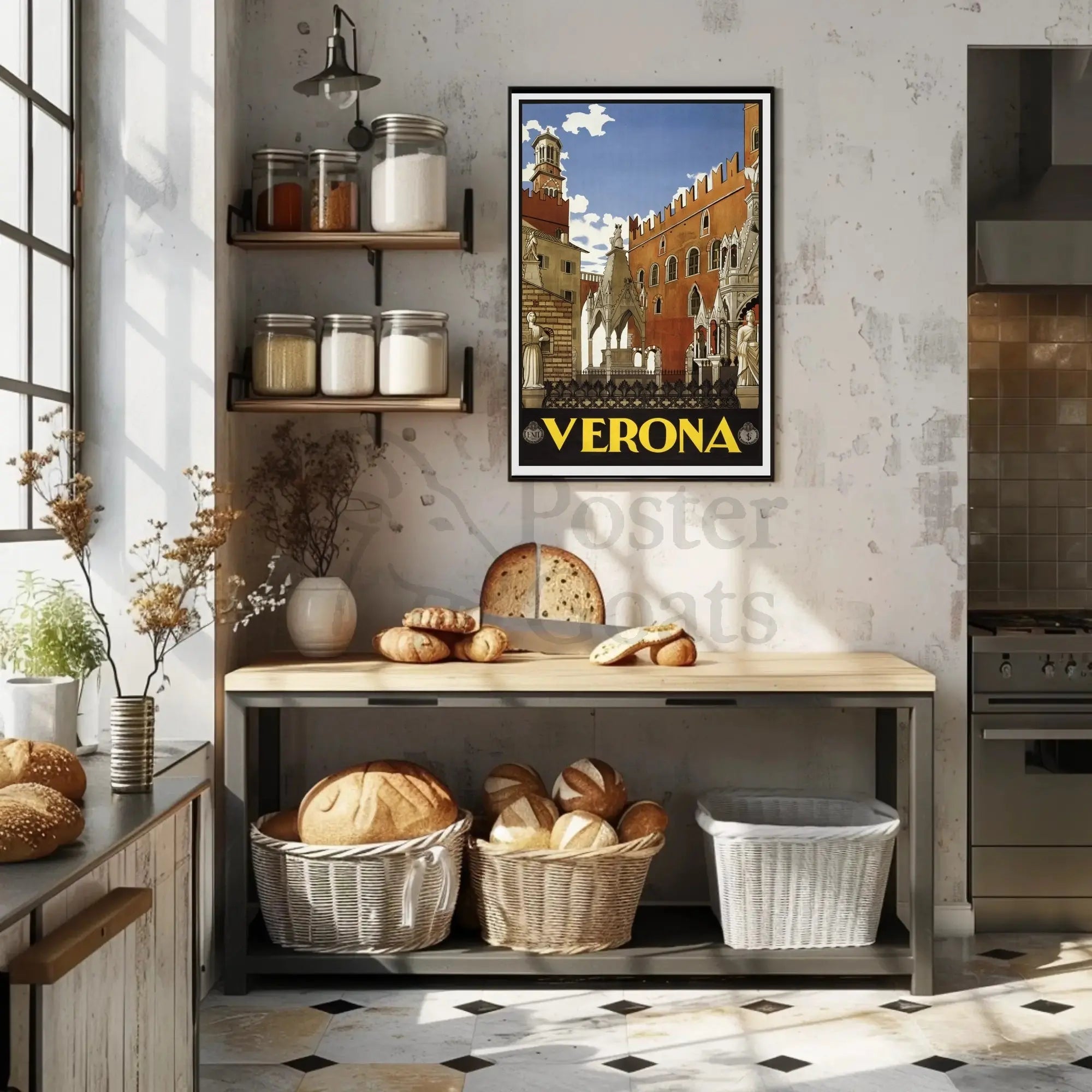 Verona's Timeless Beauty: Vintage Travel Poster PosterGoat
