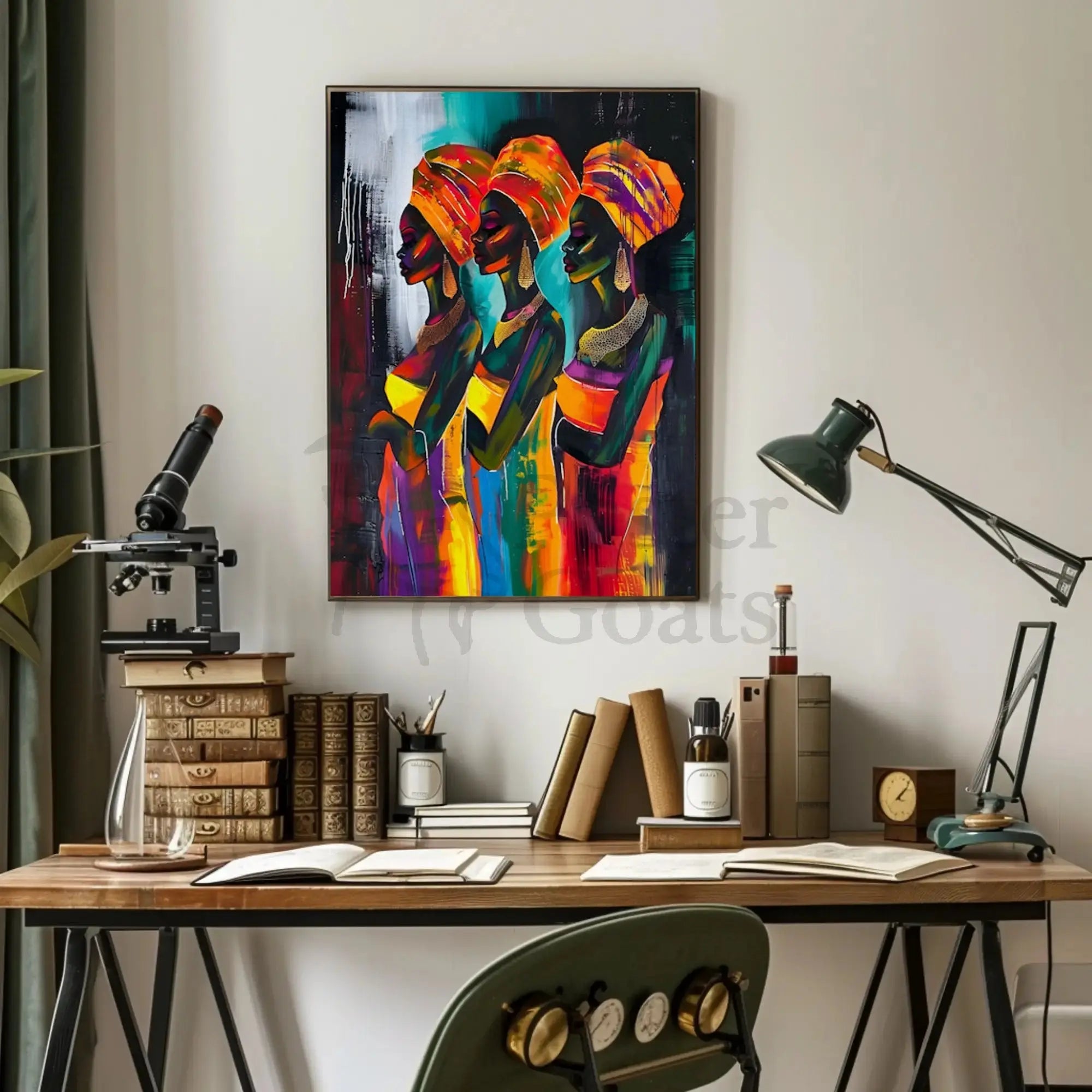 Vibrant African Heritage Art Cultural or Heritage Poster PosterGoat