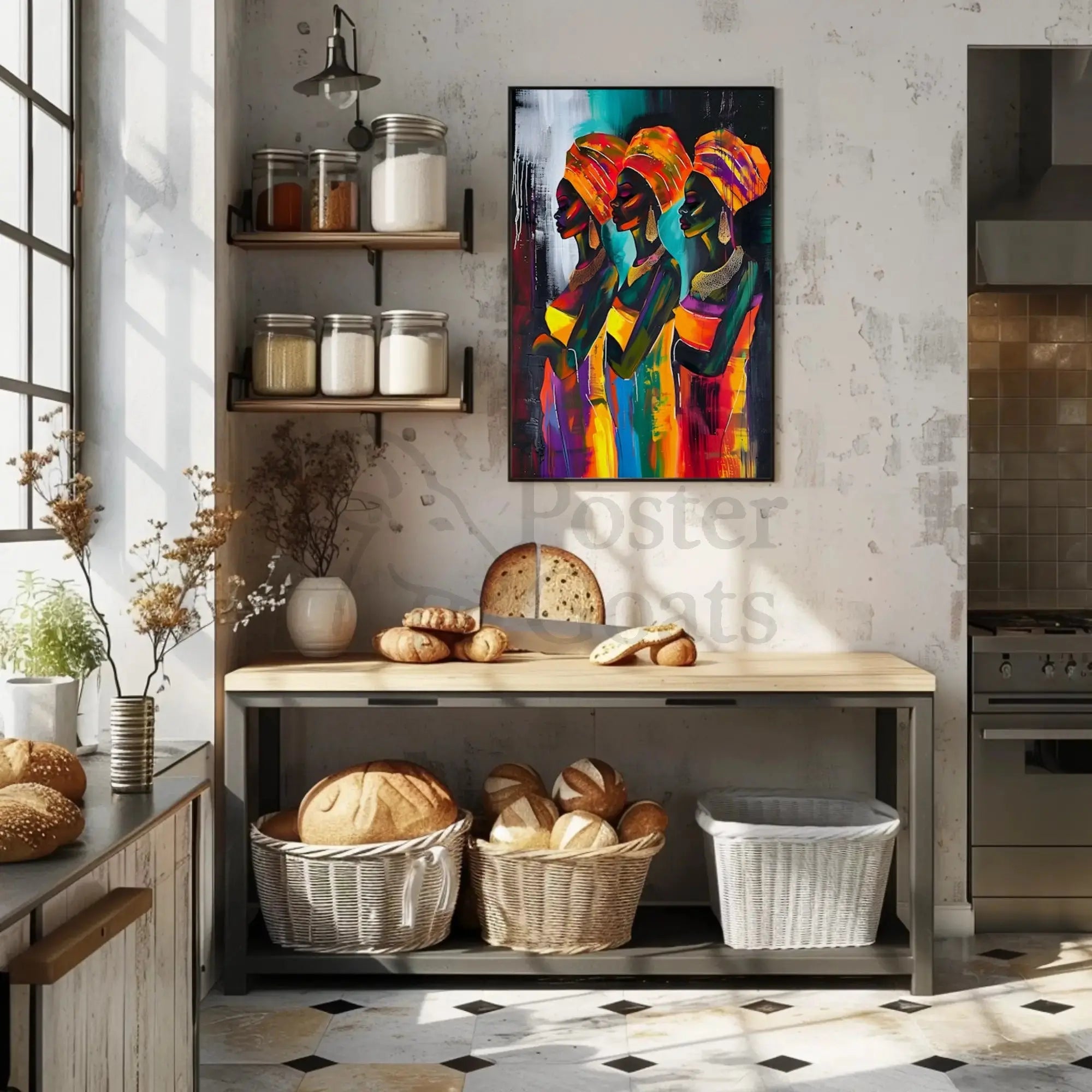 Vibrant African Heritage Art Cultural or Heritage Poster PosterGoat