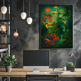 Vibrant Brazil Poster PosterGoat
