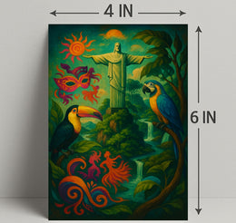 Vibrant Brazil Poster PosterGoat