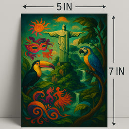 Vibrant Brazil Poster PosterGoat
