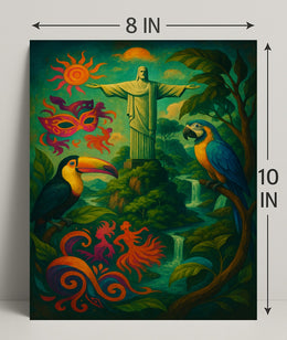 Vibrant Brazil Poster PosterGoat