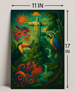 Vibrant Brazil Poster PosterGoat