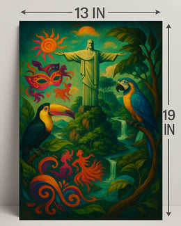 Vibrant Brazil Poster PosterGoat