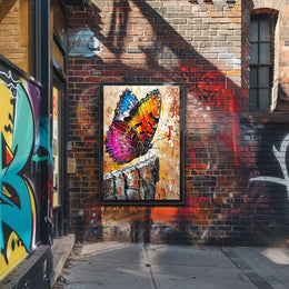 Vibrant Butterfly Art Print Abstract or Artistic Poster PosterGoat