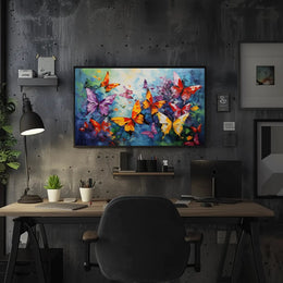 Vibrant Butterfly Impressionism Art Print Animal Poster PosterGoat