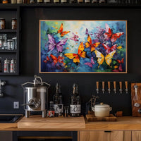Vibrant Butterfly Impressionism Art Print Animal Poster PosterGoat