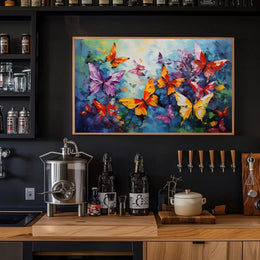 Vibrant Butterfly Impressionism Art Print Animal Poster PosterGoat