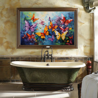 Vibrant Butterfly Impressionism Art Print Animal Poster PosterGoat