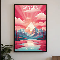 Vibrant Canadian Landscape Adventure Art Travel Poster PosterGoat