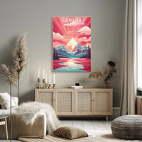 Vibrant Canadian Landscape Adventure Art Travel Poster PosterGoat