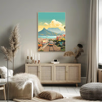 Vibrant Cape Town Cityscape Travel Poster PosterGoat