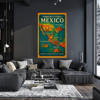 Vibrant Cities of Mexico Poster PosterGoat