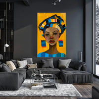 Vibrant Cultural Portrait Poster Celebrating Bold Artistic Expression PosterGoat