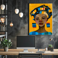 Vibrant Cultural Portrait Poster Celebrating Bold Artistic Expression PosterGoat