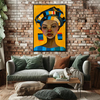 Vibrant Cultural Portrait Poster Celebrating Bold Artistic Expression PosterGoat